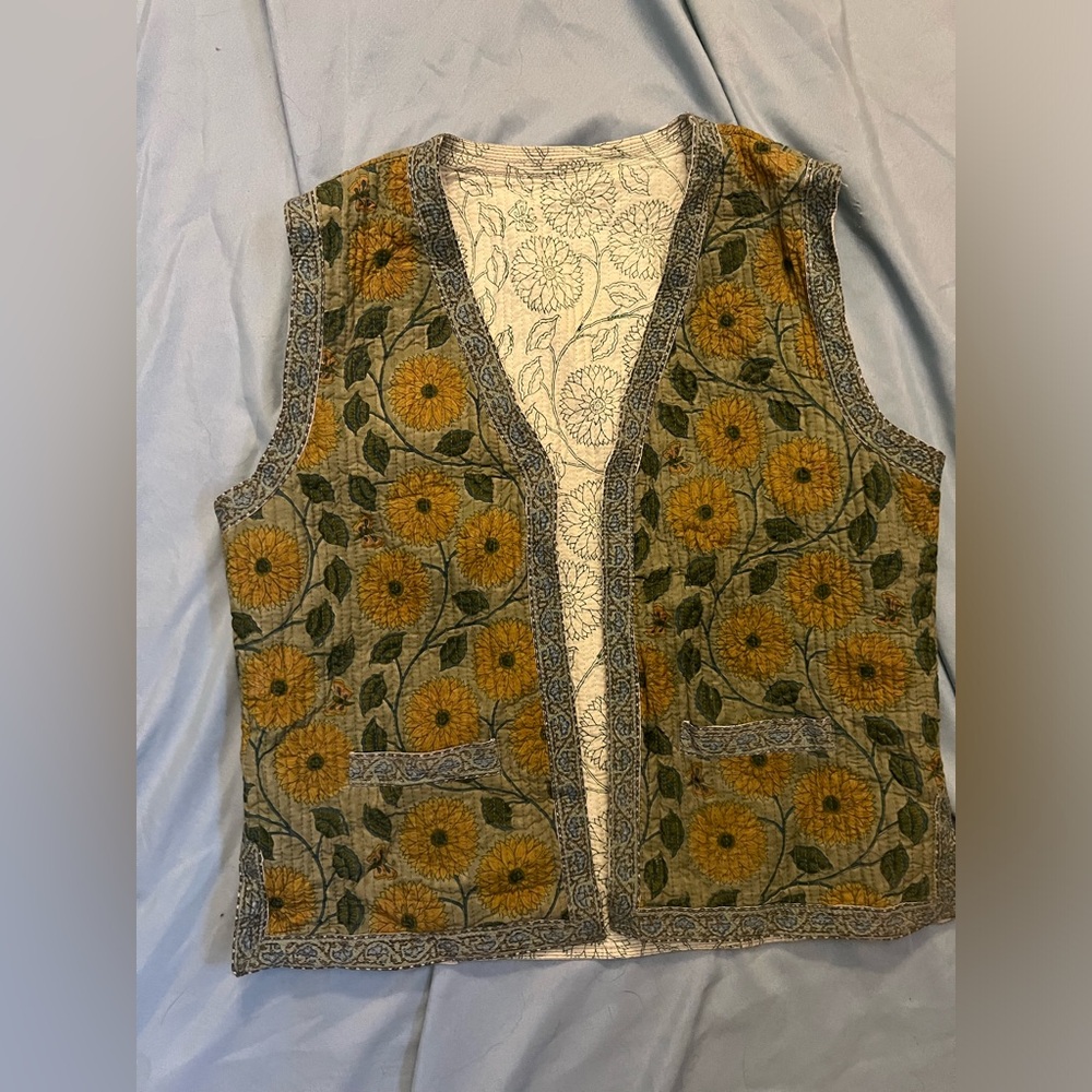 Handmade coastal cowgirl reversible vest